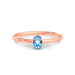 Blue Topaz Rose Gold Ring R39