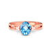 Blue Topaz Rose Gold Ring R46