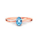 Blue Topaz Rose Gold Ring R47