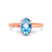 Blue Topaz Rose Gold Ring R48