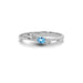 Blue Topaz Sterling Silver Ring R1