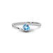 Blue Topaz Sterling Silver Ring R8