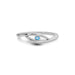 Blue Topaz Sterling Silver Ring R9