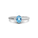 Blue Topaz Sterling Silver Ring R13