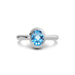 Blue Topaz Sterling Silver Ring R14