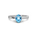 Blue Topaz Sterling Silver Ring R16