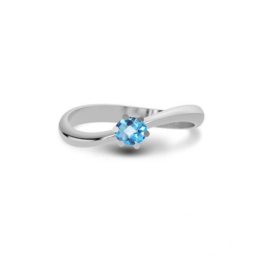 Blue Topaz Sterling Silver Ring R17