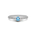 Blue Topaz Sterling Silver Ring R20