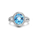 Blue Topaz Sterling Silver Ring R21