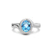 Blue Topaz Sterling Silver Ring R22