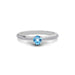Blue Topaz Sterling Silver Ring R25