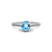 Blue Topaz Sterling Silver Ring R28