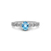 Blue Topaz Sterling Silver Ring R29