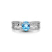 Blue Topaz Sterling Silver Ring R34