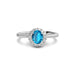 Blue Topaz Sterling Silver Ring R35