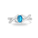 Blue Topaz Sterling Silver Ring R36