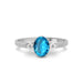 Blue Topaz Sterling Silver Ring R38