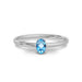 Blue Topaz Sterling Silver Ring R39