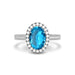 Blue Topaz Sterling Silver Ring R40