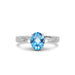 Blue Topaz Sterling Silver Ring R42