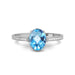 Blue Topaz Sterling Silver Ring R50