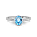 Blue Topaz Sterling Silver Ring R53