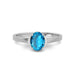 Blue Topaz Sterling Silver Ring R54