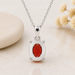 Carnelian Silver Pendant