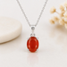 Carnelian Silver Pendant