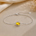 Citrine Silver Rakhi Bracelet - RK-2CN