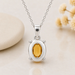 Citrine Silver Pendant