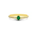 Emerald (Zambia) Gold Ring R4