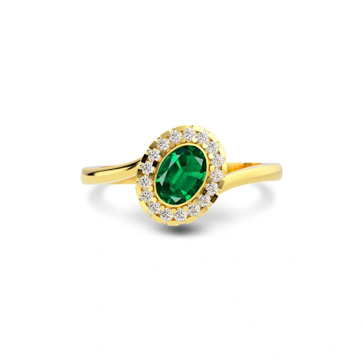 Emerald (Zambia) Gold Ring R5