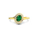 Emerald (Zambia) Gold Ring R5
