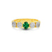 Emerald (Zambia) Gold Ring R10