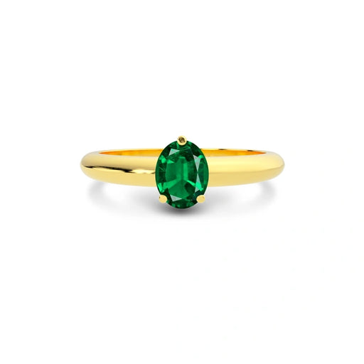 Emerald (Zambia) Gold Ring R13