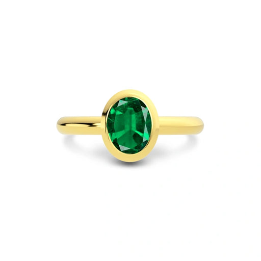 Emerald (Zambia) Gold Ring R14