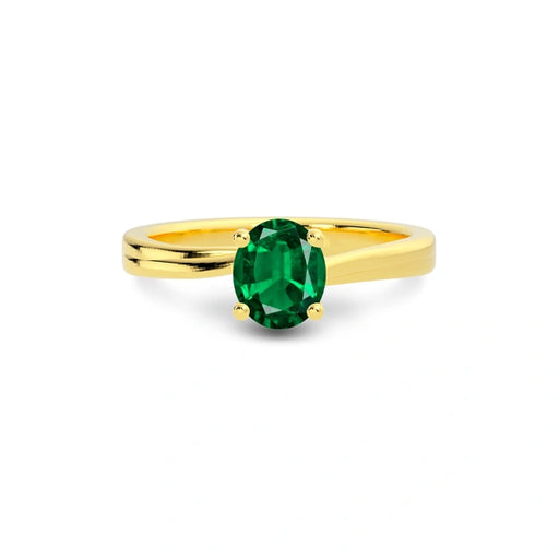 Emerald (Zambia) Gold Ring R16