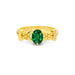 Emerald (Zambia) Gold Ring R18