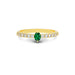 Emerald (Zambia) Gold Ring R20