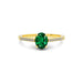 Emerald (Zambia) Gold Ring R28