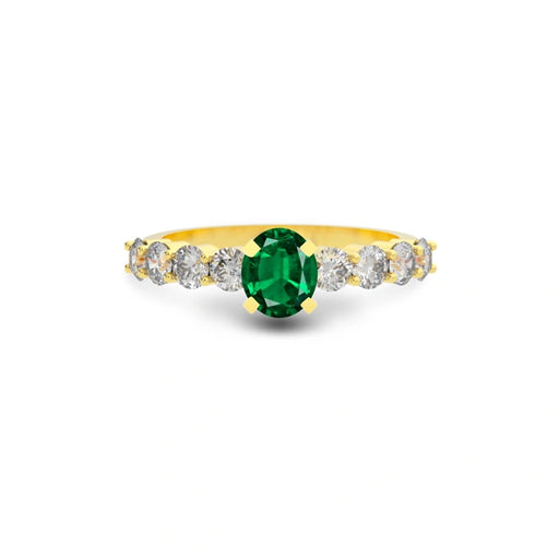 Emerald (Zambia) Gold Ring R29