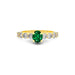Emerald (Zambia) Gold Ring R29
