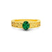 Emerald (Zambia) Gold Ring R33