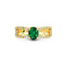 Emerald (Zambia) Gold Ring R34