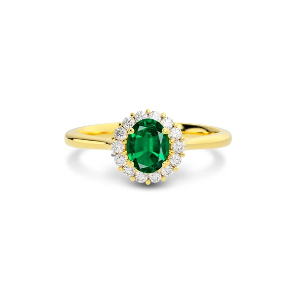 Emerald (Zambia) Gold Ring R35