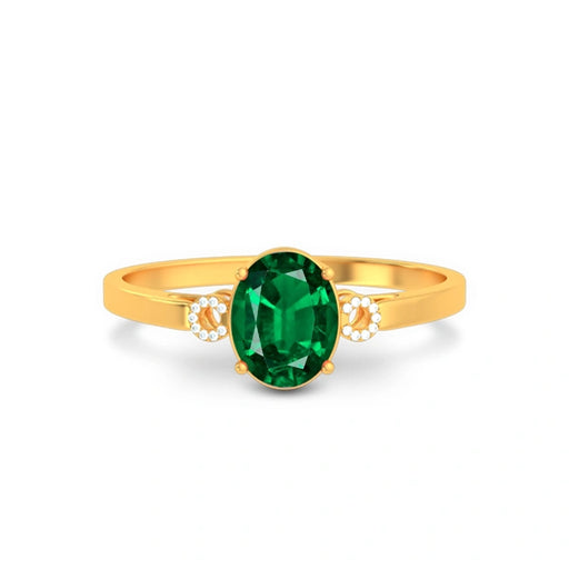 Emerald (Zambia) Gold Ring R38