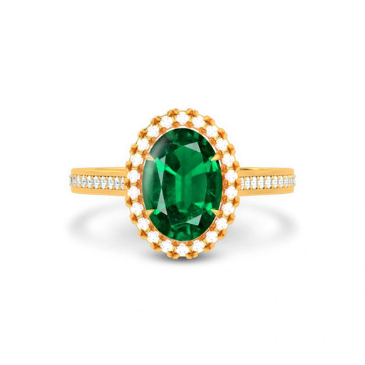 Emerald (Zambia) Gold Ring R40