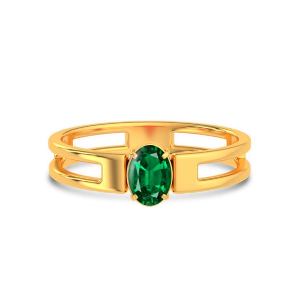 Emerald (Zambia) Gold Ring R45