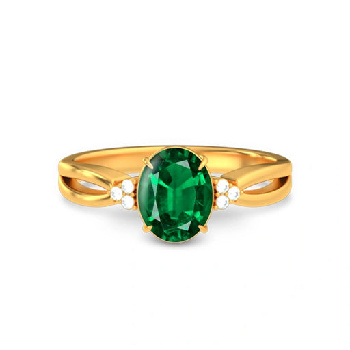 Emerald (Zambia) Gold Ring R46